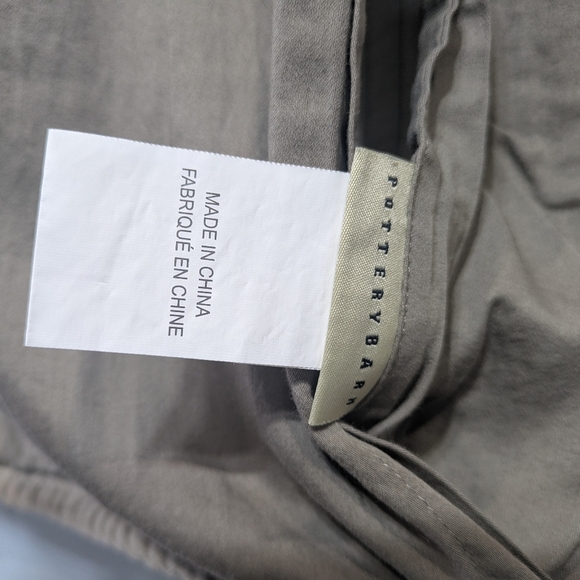 Pottery Barn Washed Velvet Handcrafted Quilted Euro Shams Set Of 2 - Picture 6 of 8